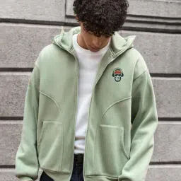 buda jeans co Men Graphic Print Regular Fit Hoodie with Full Sleeves image 1