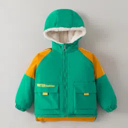 hopscotch Boys Colourblocked Hooded Jacket image 1
