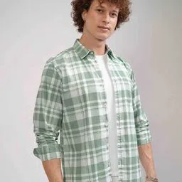 highlander Men Dusty Checked Slim Fit  Slim Fit Shirt-picture-10