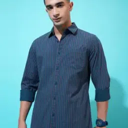 highlander Men Checked Cotton Slim Fit Shirt-picture-44