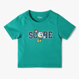 yousta Boys Graphic Print Regular Fit Round-Neck T-Shirt image 1