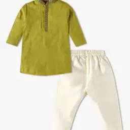 inf frendz Boys Embroidered Kurta & Pyjamas Set-picture-11