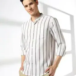 netplay Men 06 Striped Regular Fit Shirt with Patch Pocket-picture-35