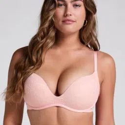 hunkemoller Lea Lace Non-Wired Plunge Bra image 1