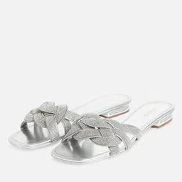 aldo Embellished Slip-on Flat Sandals-picture-22