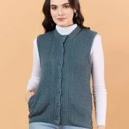 Women Button-Closure Round-Neck Cardigan-image-20