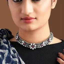 Women Pearl Beaded Necklace-image-86