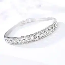kairangi by yellow chimes Platinum-Plated Wrap Bracelet-picture-22
