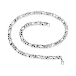 thrillz Silver-Plated Figaro Chain-picture-53