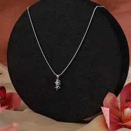 beenth & doneth Women Silver Rose Stone Charm Pendant-picture-28