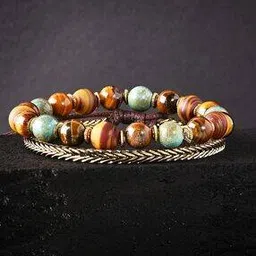 the bro code Pack of 2 Beaded & Chain Bracelets-picture-42