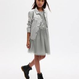 gap kids Girls Embellished Fit & Flare Dress-picture-27