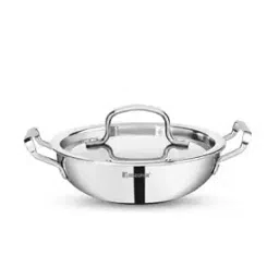 bergner Tripro Triply Deep Kadai with Lid -picture-41
