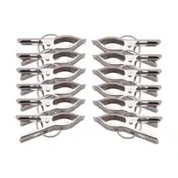 kuber industries Set of 12 Stainless Steel Clips-picture-52
