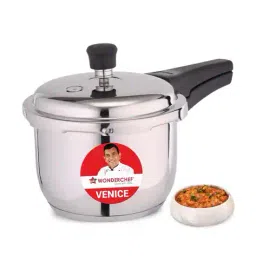 wonderchef Stainless Steel Outer Lid Pressure Cooker 3L image 1