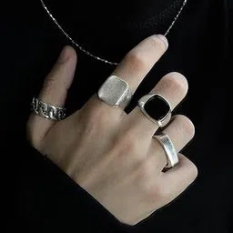 shining diva Set of 4 Metal Rings-picture-22