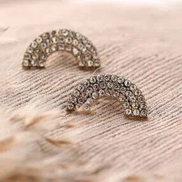sohi Gold-Plated Stone-Studded Stud Earrings-picture-10