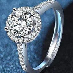 myki Silver-Plated American Diamond-Studded Ring-picture-46