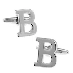 the tie hub Alphabet B Brass Cufflinks-picture-41