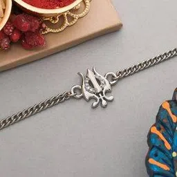 voylla Silver-Plated Trishul Rakhi-picture-21
