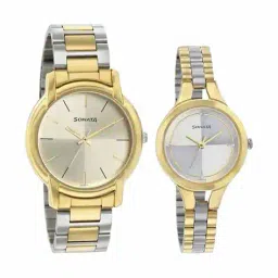 sonata His & Her Couple Analogue Watch Set-NT79548151BM01 image 1