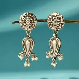fabindia Women Oxidized Dangler Earrings-picture-44