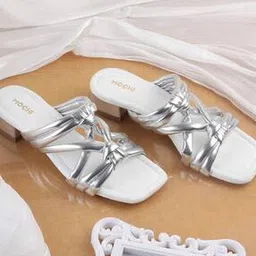 mochi Women Chunky Heeled Sandals-picture-26