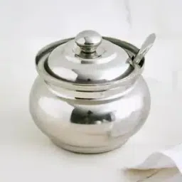 home centre Stainless Steel Ghee Pot - 300 ml-picture-27