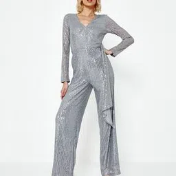 cover story Sequinned Embellished Wrap Jumpsuit-picture-25