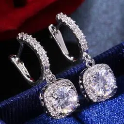 jewels galaxy Women Silver-Plated Stone-Studded Earrings-picture-40