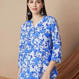 melange by lifestyle Women Abstract Kurti image 1