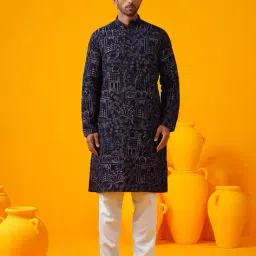 sojanya Men Embroidery Long Kurta image 1