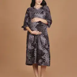 nightspree Women Leaf A-line Dress-picture-26