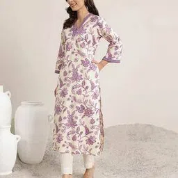 revangi Women Floral Print Straight Kurti-picture-39