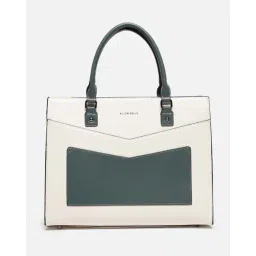 allen solly Women Colourblock Laptop Tote Bag image 1