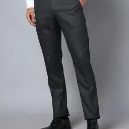 arrow Men Tapered Fit Flat-Front Trousers image 1