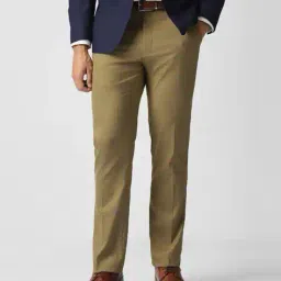 van heusen Men Textured Slim Fit Trousers image 1