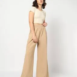 yousta Women High-Rise Flared Track Pants-picture-13