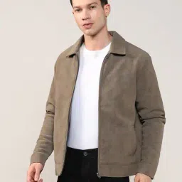 lee cooper Men Relaxed Fit ZIp-Front Jacket image 1