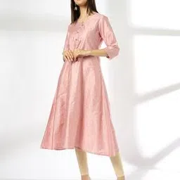 avaasa mix n' match Women Foil Print Flared Kurta-picture-27