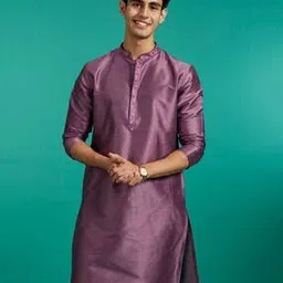 diwas by manyavar Men Regular Fit Kurta with Mandarin Collar-picture-31