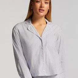 hunkemoller Women Striped Cotton Shirt-picture-18