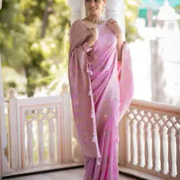 indie picks Kanjeevaram Soft Silk Saree with Stunning Pallu  image 1