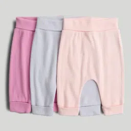 mothercare Girls Varsity Bloom Joggers - Pack of 3 image 1