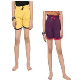 pixie n prince Girls High Rise Regular Fit Shorts -picture-23