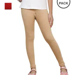 pixie n prince Girls Basic Leggings Pack Of 2 image 1