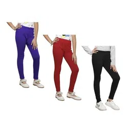 pixie n prince Girls Basic Leggings Pack Of 3 image 1