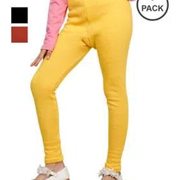 pixie n prince Girls Basic Leggings Pack Of 3-picture-36