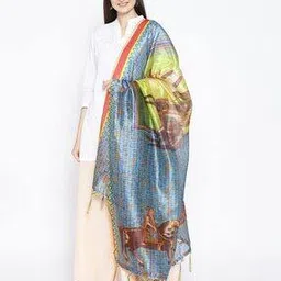 Women Printed Dupatta with Tassels-image-7