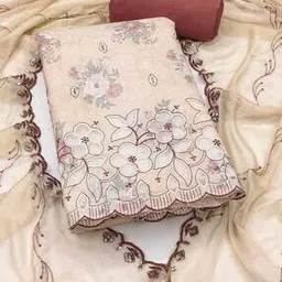 svaraa Women Embroidered Unstitched 3-Piece Dress Material-picture-48